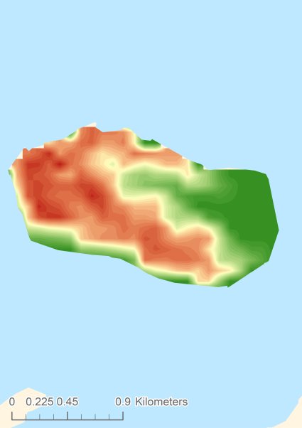 Brownsea Island Digital terrain model - DTM