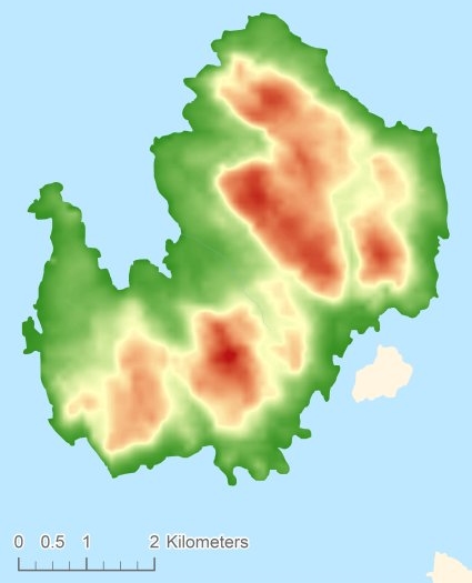 Finnøya Digital terrain model - DTM