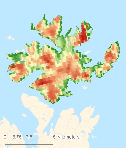 Magerøya Digital terrain model - DTM