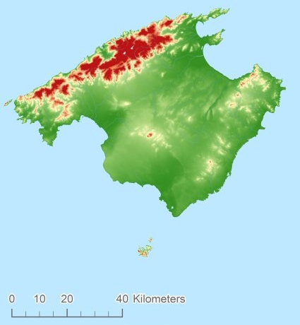 Mallorca Digital terrain model - DTM