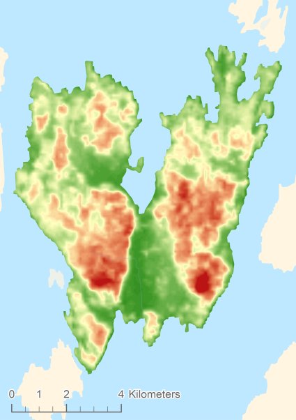 Torsö Digital terrain model - DTM