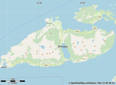 Åmnøya map
