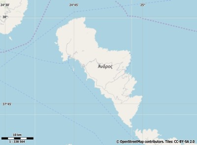 Άνδρος map