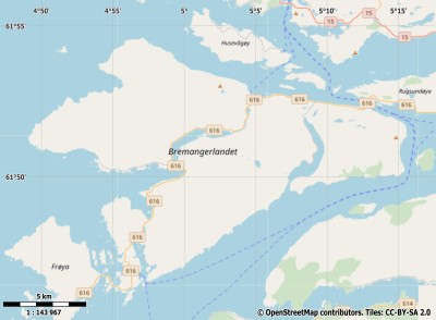 Bremangerlandet map