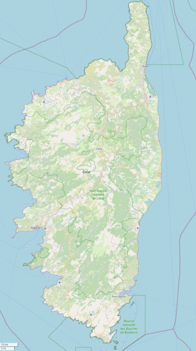 Corsica map
