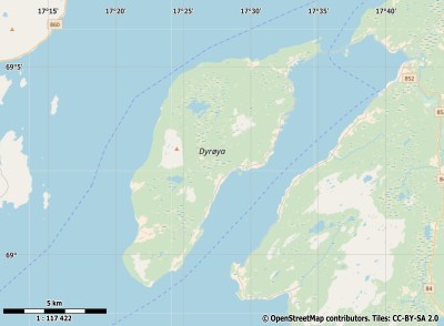 Dyrøya map