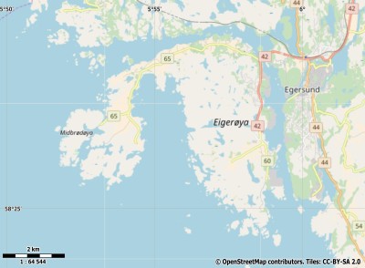 Eigerøya map