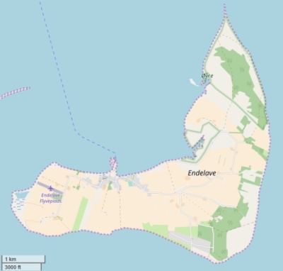 Endelave map