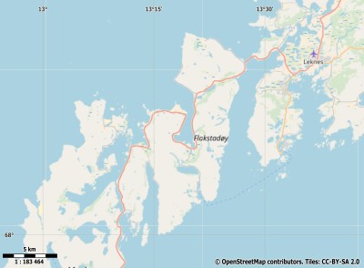 Flakstadøya map