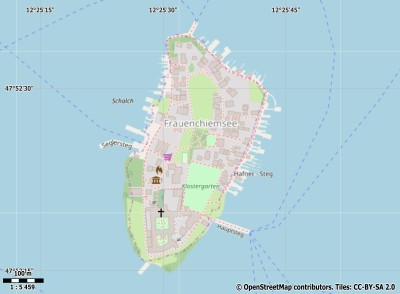 Fraueninsel map