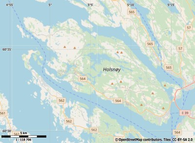 Holsnøy map