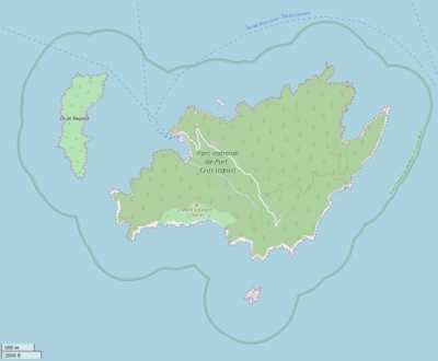 Île de Port Cros map