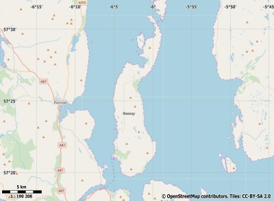 Isle of Raasay map