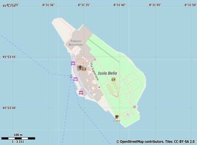 Isola Bella map