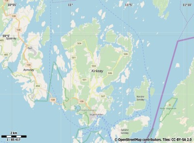 Kirkøy map