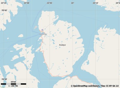 Kvaløya map