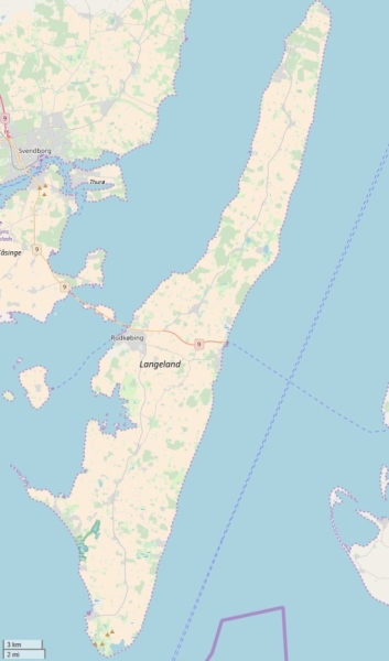 Langeland map