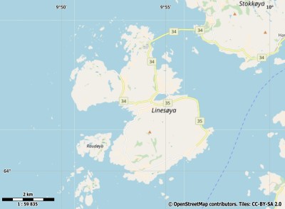 Linesøya map