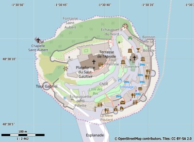 Mont Saint-Michel map
