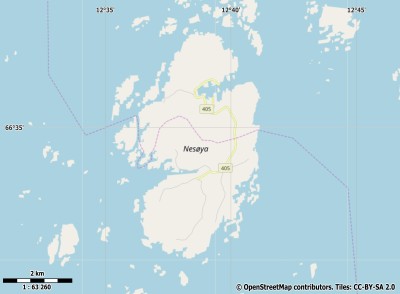 Nesøya map