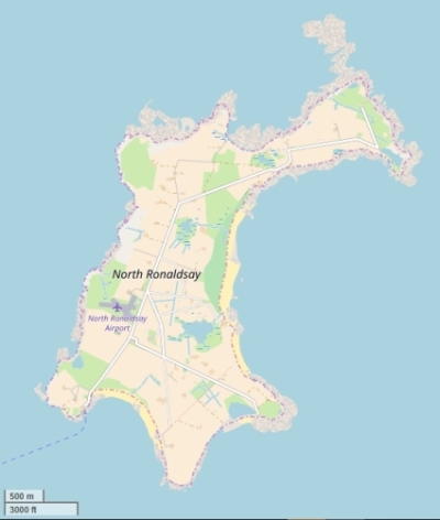 North Ronaldsay map