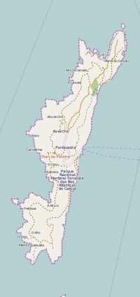 Isla de Ons map