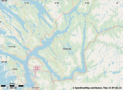Osterøy map