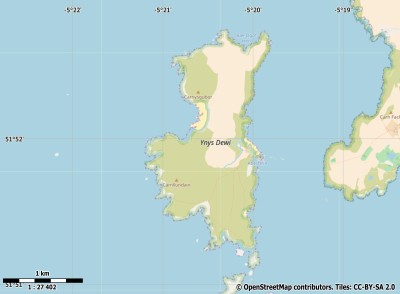 Ramsey Island map