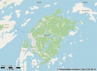 Runmarö map