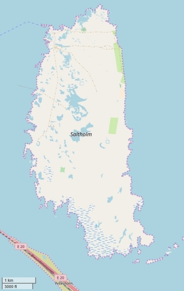 Saltholm map