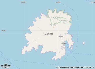 Σέριφος map