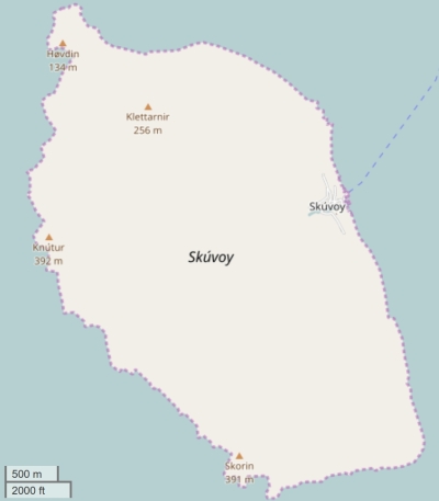 Skúvoy map