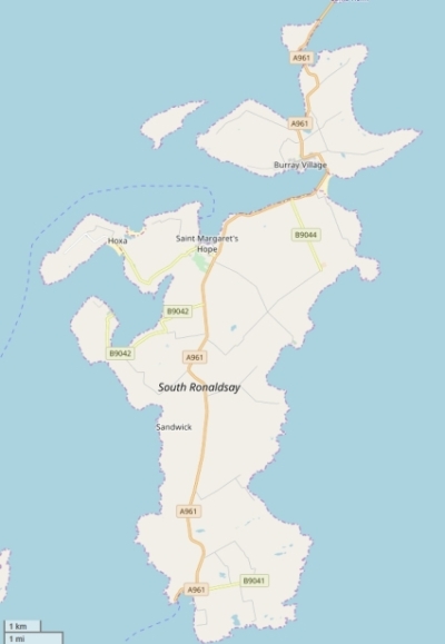 South Ronaldsay map