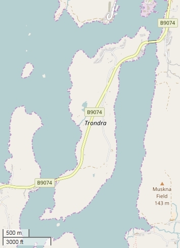 Trondra map
