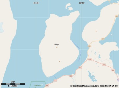 Uløya map
